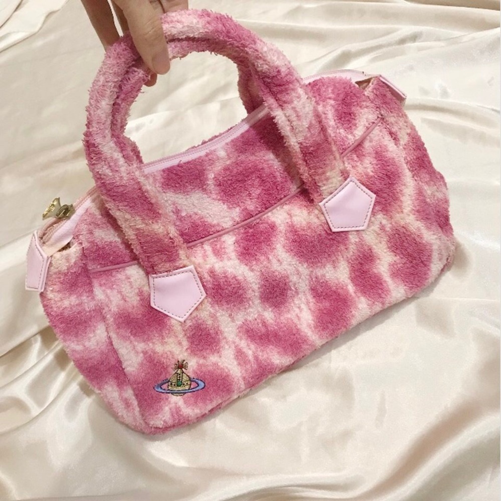ISO: Vivienne Westwood pink leopard print satchel